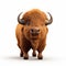 Happy Indian Bison: Cute 3d Clay Render On White Background