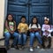 Happy Indigenous children, Quito, Ecuador