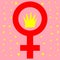 Happy International Women s Day. Concept number eight with the symbol of the mirror of Venus.