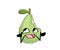 Happy internet meme illustration of Bitten pear