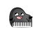 Happy  internet meme illustration of piano keys