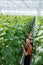 happy interracial farmers looking at camera