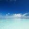 Happy island lifestyle. Ð¡rystal-blue sea of tropical beach. Vacation at Paradise. Ocean beach relax, travel to Maldives