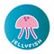 Happy Jellyfish childlike cartoon character