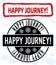 Happy Journey! Grunge and Clean Stamp Seals for Xmas