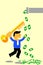 Happy Jumping Man, He success get his earn income