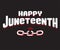 Happy Juneteenth Freedom Day poster