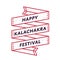 Happy Kalachakra festival greeting emblem