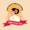 Happy Kartini day Indonesian national woman figure