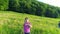 Happy Kid Blowing Dandelion Flower