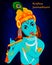Happy Krishna Janmashtami greeting card