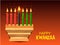 Happy Kwanzaa Celebration African American holiday festival of harvest.