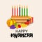 Happy Kwanzaa Celebration African American holiday festival of harvest.