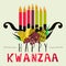 Happy Kwanzaa greeting card, background