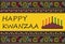 Happy kwanzaa invitation vector for web, card, social media. Happy kwanza celebrated from 26 December to 1 January