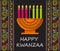 Happy kwanzaa invitation vector for web, card, social media. Happy kwanza celebrated from 26 December to 1 January