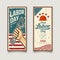 Happy Labor day america flag vector, Wrench in hand, vintage banners