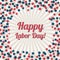 Happy Labor Day banner. Labour Day or Patriot Day background wits stars. Retro patriotic vector illustration in colors of flag of