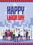 Happy labor day card