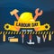 Happy Labor Day. Poster or Banner. 1 May International labour day