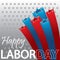 A happy labor day wallpaper.. Vector illustration decorative background design