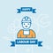 Happy Labour day design with vintage theme blue and orange with