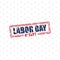 Happy Labour day typography design vector