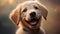 Happy Labrador Retriever Puppy - AI Generated
