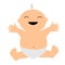 Happy Laughing Clip Art Baby