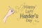 Happy Left Hander`s Day, Left hand hold pen and writing