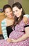 Happy Lesbian Pregnant Couple