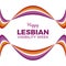 Happy Lesbian Visibility Week vector illustration