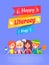 Happy Literacy Day Banner Vector Illustration