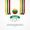 Happy Lithuania Restoration Day Vector Design Template Background