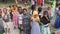 Happy Local African Kids Funny Waving Hand and Curious Looking, Zanzibar Village