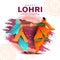 Happy Lohri festival of Punjab Indian harvest background. vector illustration of two girls playing lohri dance