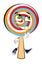 Happy lollipop cartoon