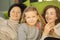 Happy loving family. Grandmother, mother and daughter spending time together