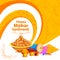 Happy Makar Sankranti holiday India festival background