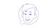 Happy male head chat bubble profile icon man avatar support service communication concept sketch doodle character