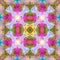 Happy mandala in spring colors