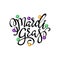 Happy Mardi Gras greeting card