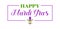 Happy Mardi Gras Stylish Text and colorful background design