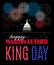 Happy Martin Luther King Day placard, poster or greeting card