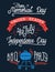 Happy memorial day and 4-th of July hand-lettering