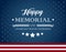 Happy Memorial Day background with text - Celebrate, Honor, Remember - vector illustration