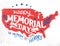 Happy Memorial Day hand-lettering greeting card