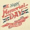 Happy Memorial Day hand-lettering greeting card