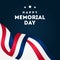 Happy Memorial Day Vector Design Illustration For Celebrate Moment