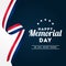 Happy Memorial Day Vector Design Illustration For Celebrate Moment